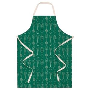 IKEA Green Apron with Vegetable Design